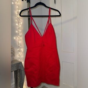 Red Tobi Strappy Dress